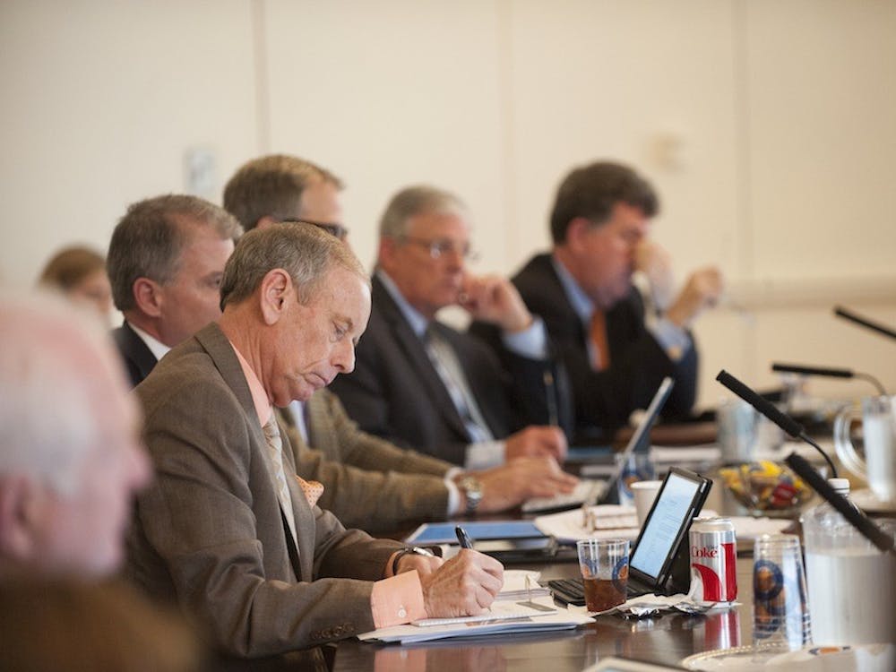 The Board of Visitors (above) met last Thursday and Friday to approve graduate tuition rates, among other things.