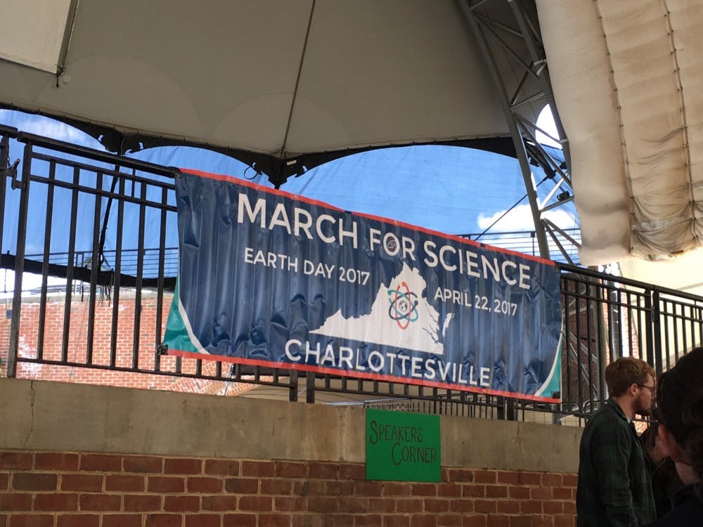 The Charlottesville March for Science took place downtown on Saturday.&nbsp;