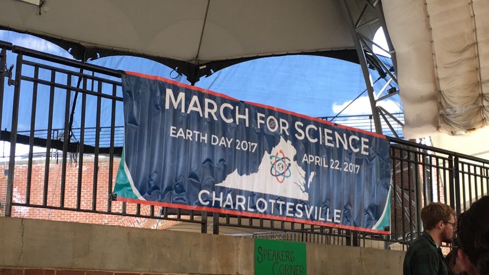 The Charlottesville March for Science took place downtown on Saturday.&nbsp;