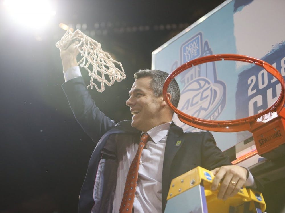 Virginia Coach Tony Bennett helped lead Virginia to its third ACC title in program history Saturday night.