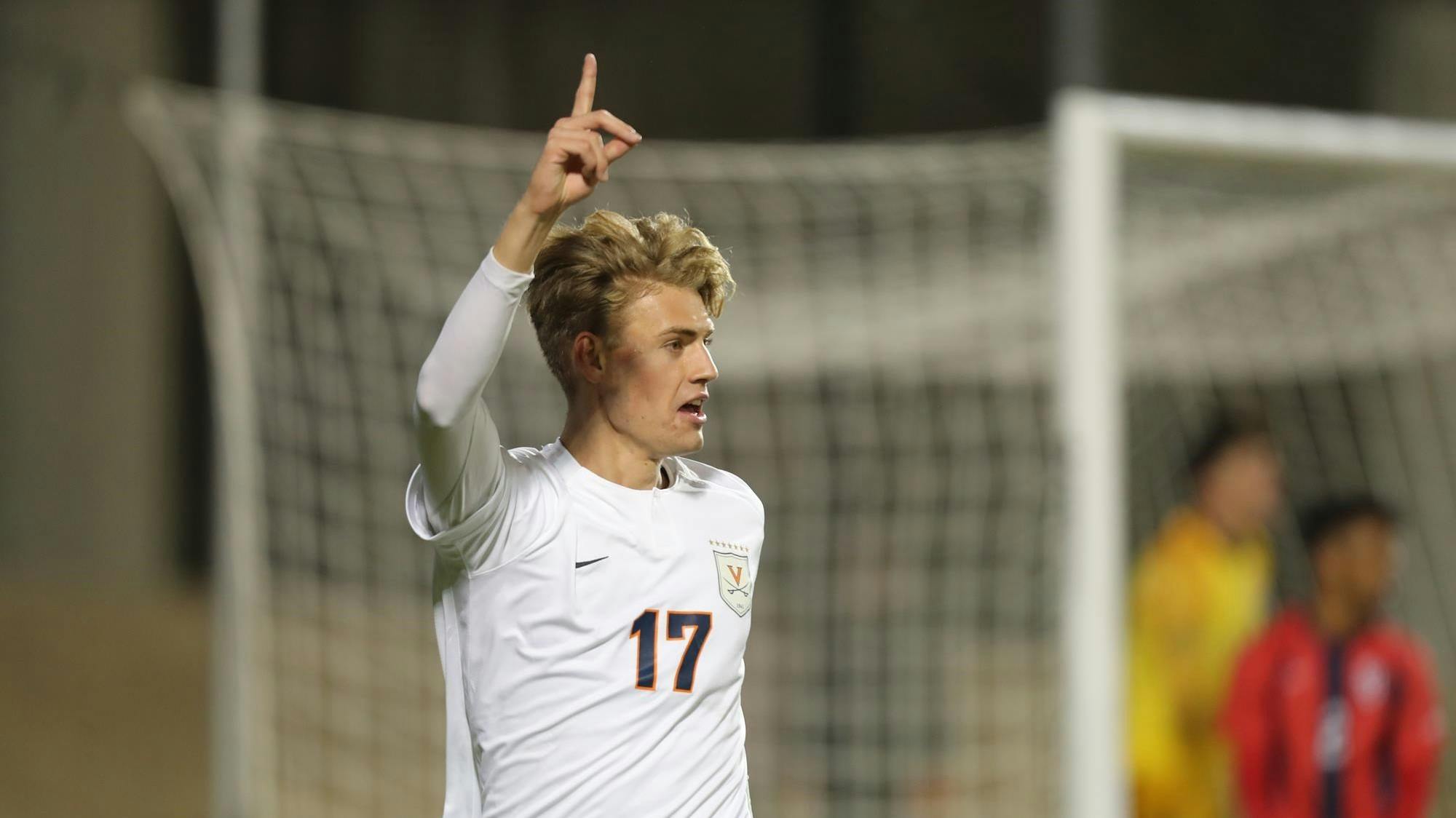 Freshman defender Andreas Ueland had a career-high two goals against St. John's Saturday night.