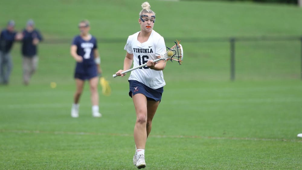 <p>Sophomore midfielder Ashlyn McGovern scored a career-high five goals against No. 15 Navy.</p>