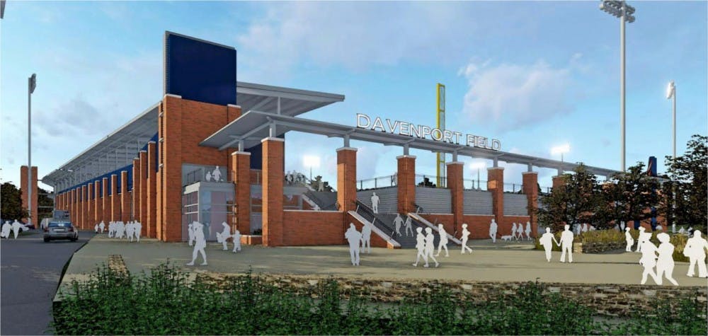 Rendering of renovations coming to Davenport Field.
