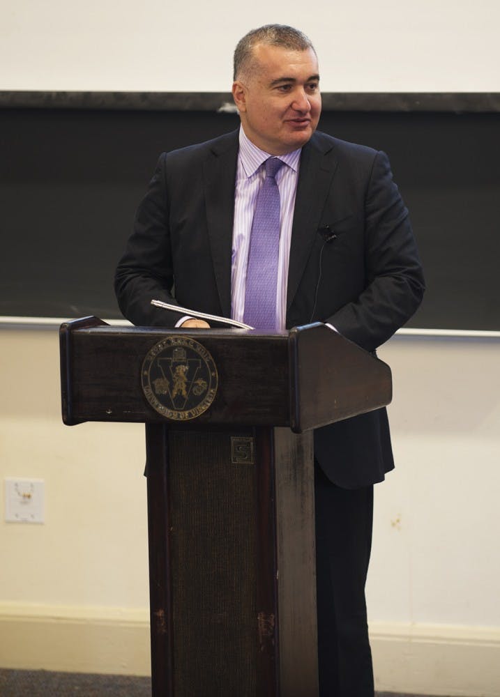 Elin Suleymanov, the Azerbaijani ambassador to the United States, discussed his nation's geography and how it has impacted its political and economic history.