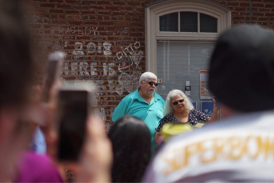 Susan Bro thanked activists for being present, but she quickly added that the events of the weekend are not just about her daughter, Heather Heyer, who was killed in a car attack in downtown Charlottesville last August.&nbsp;