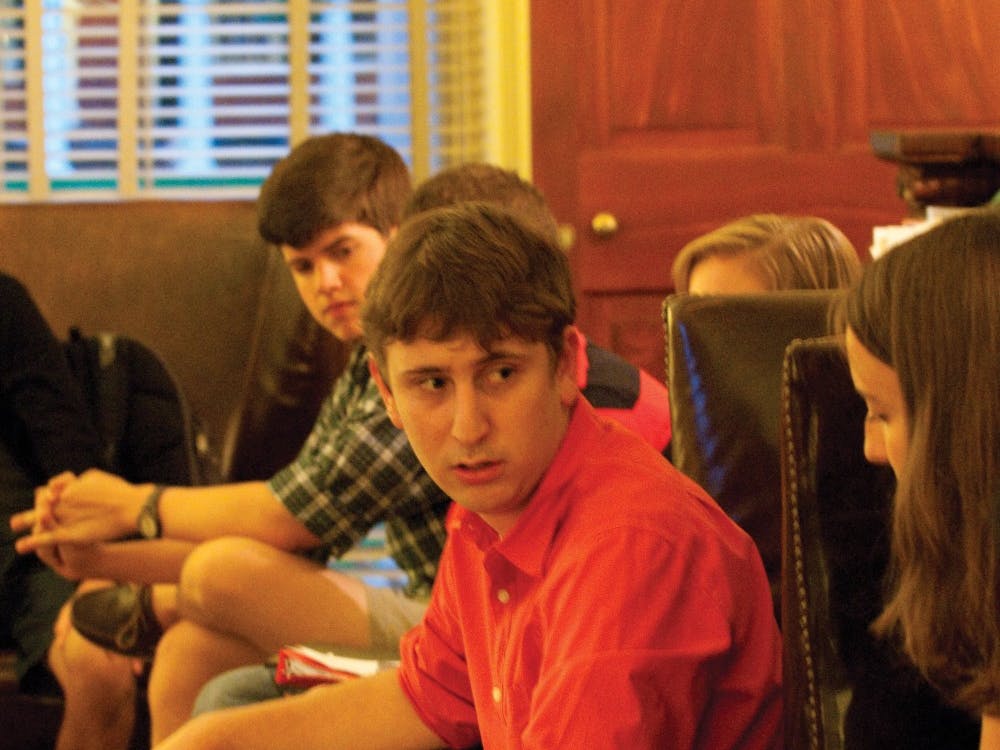 Honor Chair Stephen Nash, above, discussed honor with students Wednesday.