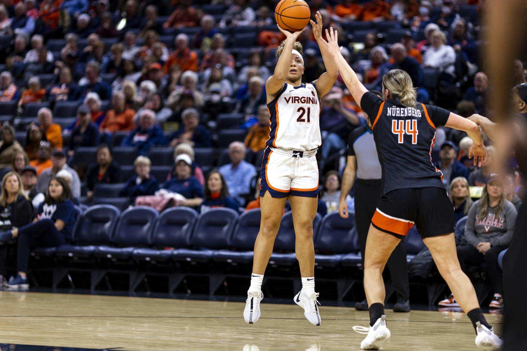 Freshman guard Kymora Johnson finished with 15 points and also led the team with seven assists