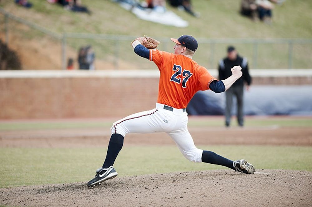	<p>Sophomore right-hander Josh Sborz tossed five strong innings between Friday night and Saturday afternoon in the Cavaliers&#8217; milestone win. </p>