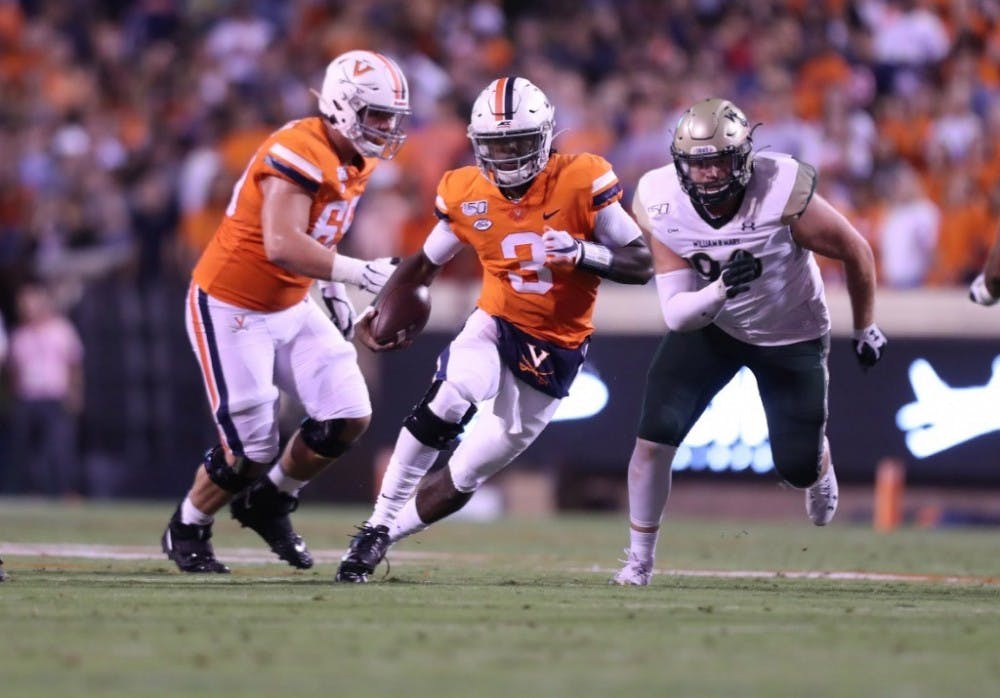 <p>Senior quarterback Bryce Perkins had 341 total yards of offense as the Cavaliers outlast the Seminoles.</p>