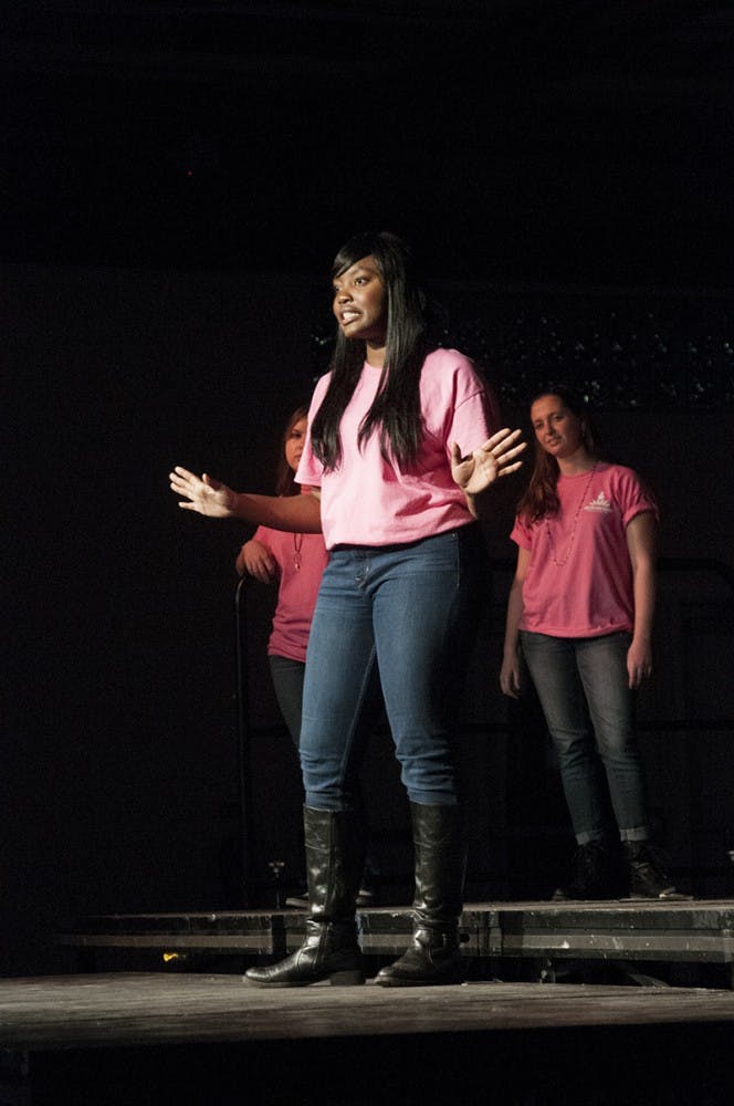 	In The Vagina Monologues, hosted by the Spectrum Theater, speakers discussed the empowerment of women and addressed issues faced by women in society. 