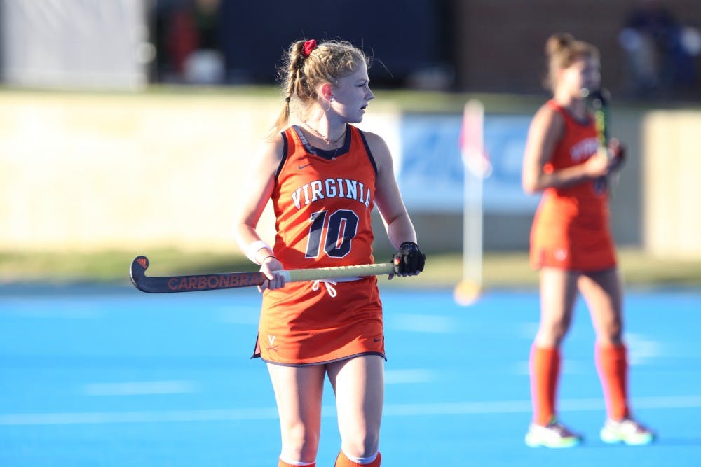 <p>Sophomore midfielder Colleen Norair finished offer her song regular season in Virginia's final game against Old Dominion.&nbsp;</p>