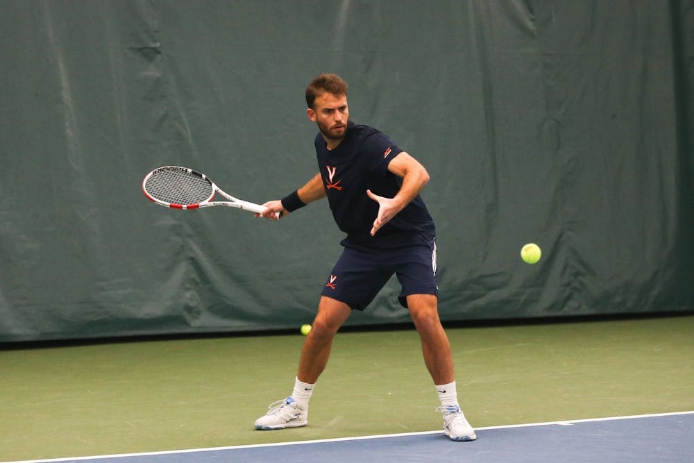 <p>Virginia graduate student Bar Botzer picked up a dominant win against Ball State, playing in the No. 1 singles spot.</p>