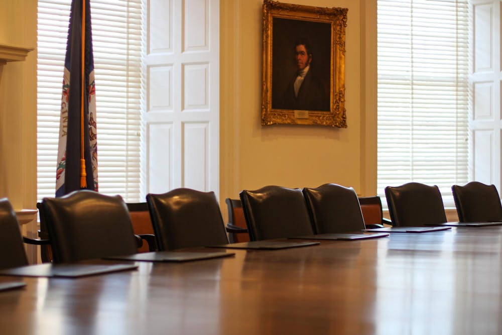 The Board room in the Rotunda, photographed April 9.