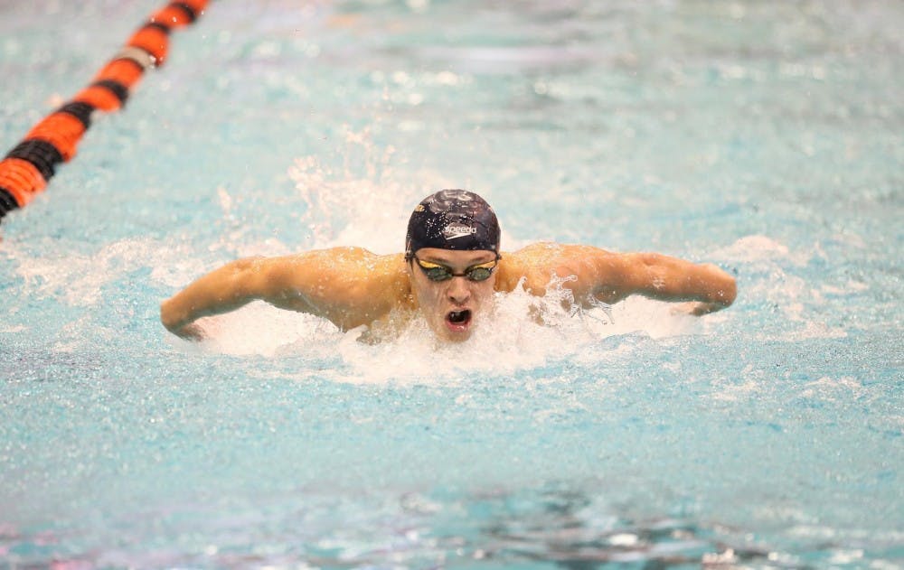 In the men’s competition, senior Zach Fong swept all the butterfly events and the 200-yard medley relay.