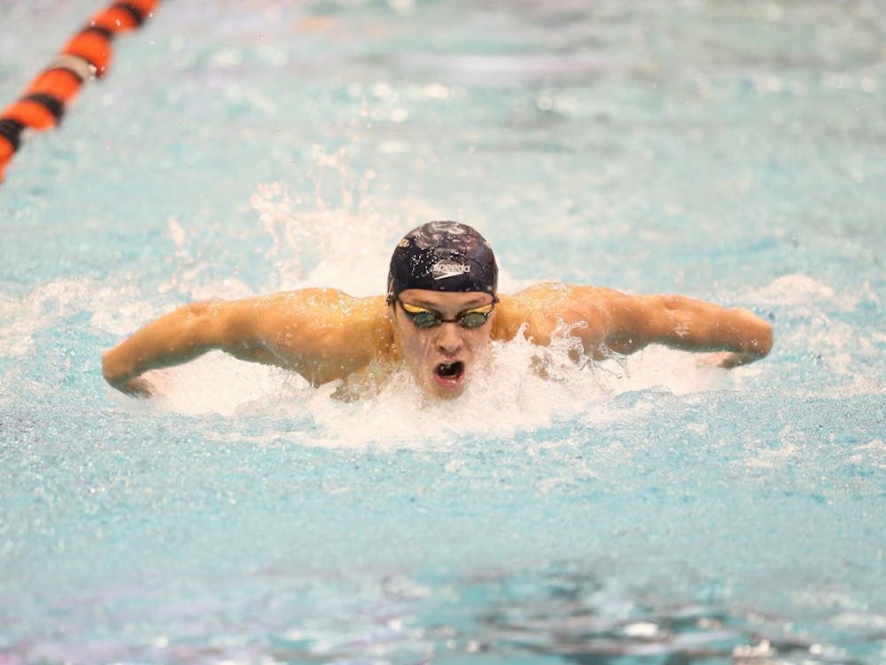 In the men’s competition, senior Zach Fong swept all the butterfly events and the 200-yard medley relay.