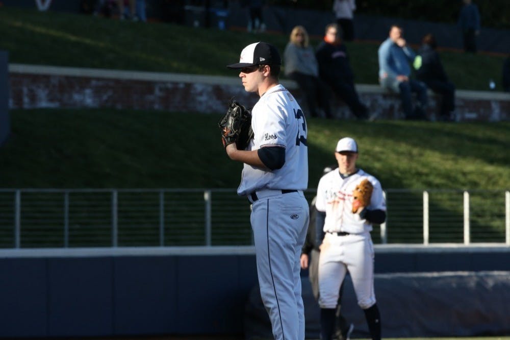 <p>Senior right-handed pitcher Grant Donahue got the win on the mound for Virginia Wednesday against Richmond.</p>