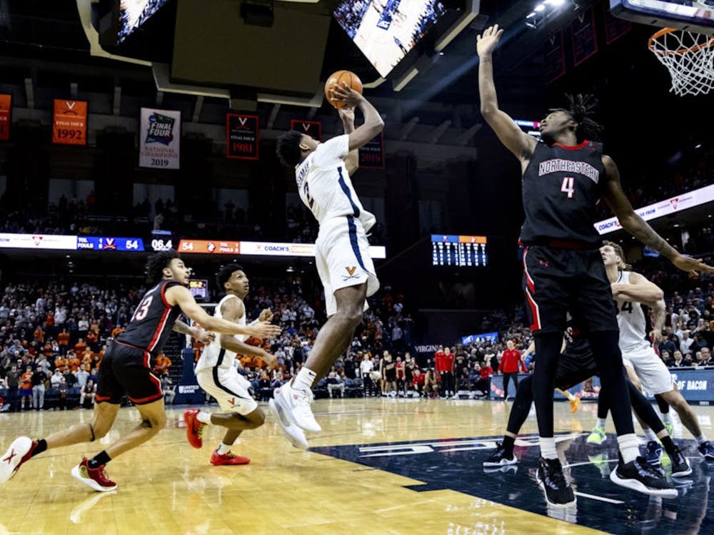 As Dunn charges in, Beekman fires the game-winning shot against Northeastern December 16, 2023.