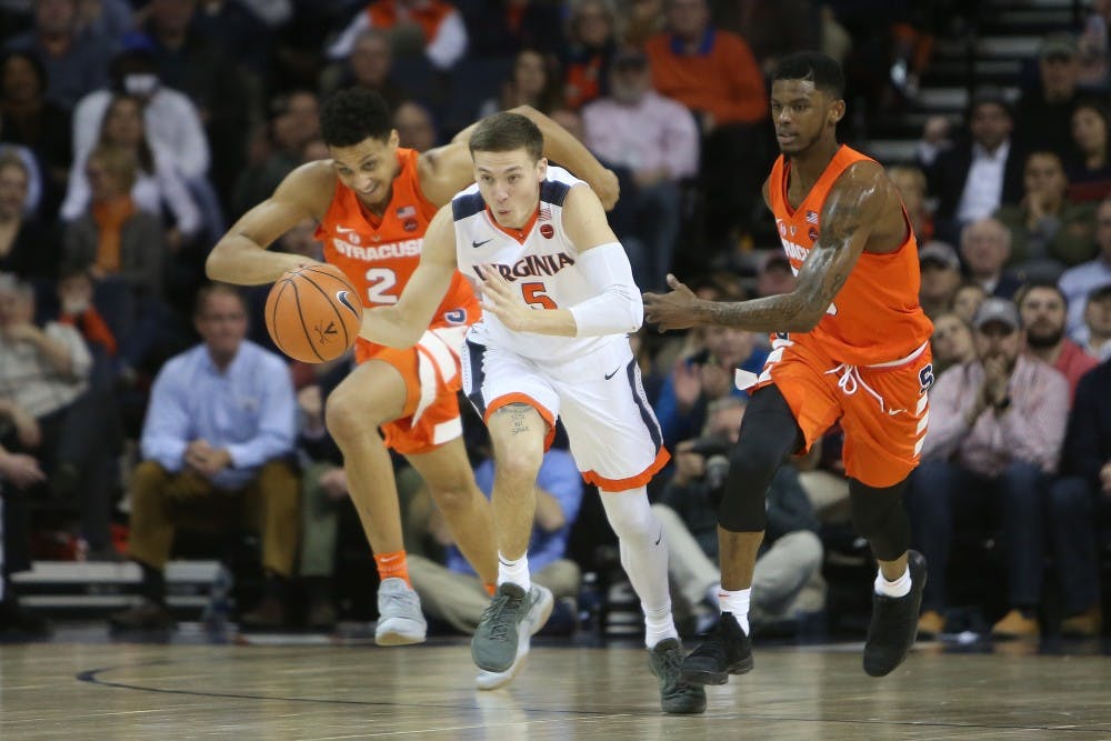 <p>Sophomore guard Kyle Guy led the Cavaliers in scoring with 22 points while playing for a full 40 minutes.&nbsp;</p>