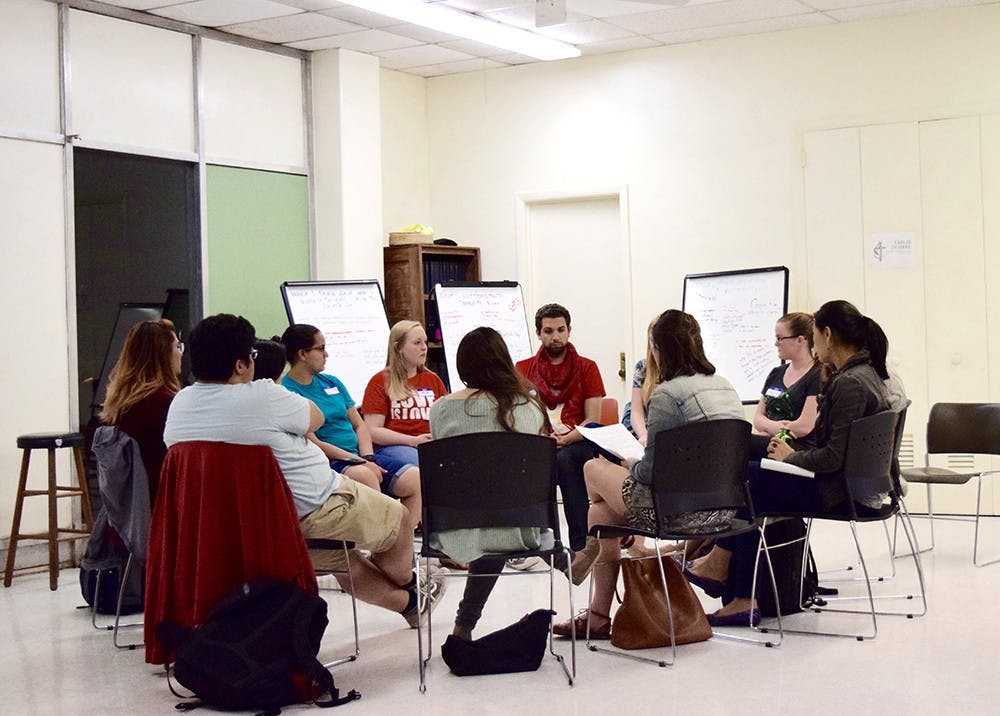Panelists talked about their intersecting identities at the event.