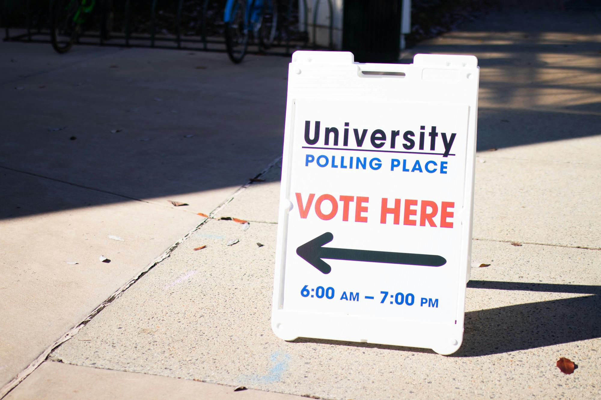 Students living on and around Grounds voted at a variety of locations, including Slaughter Recreation Center, Alumni Hall and Venable Elementary.&nbsp;