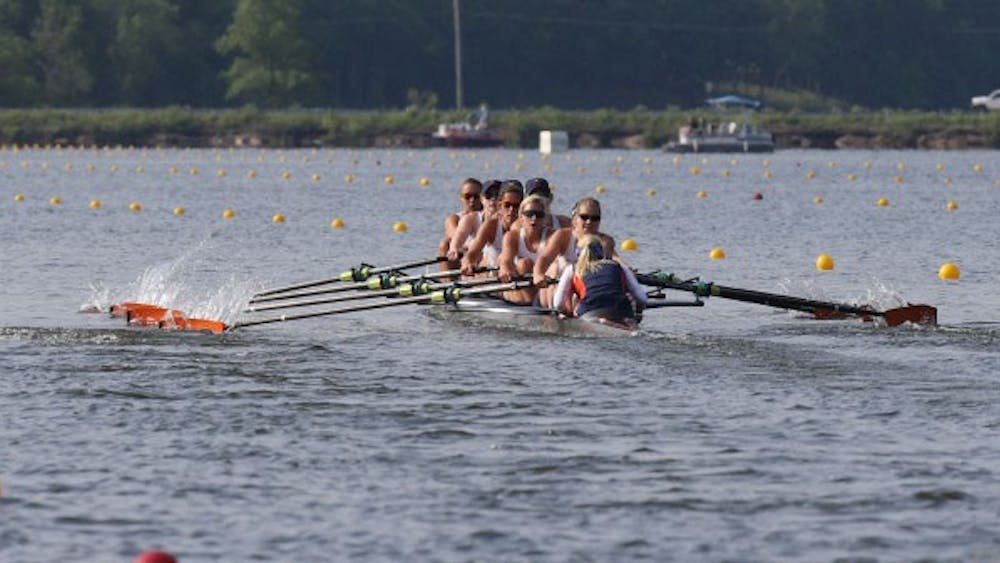 The Varsity Eight topped its collegiate competition in Boston for the fourth consecutive year. 