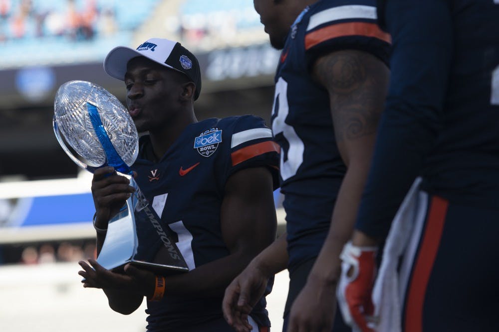 Senior wide receiver Olamide Zaccheaus had an outstanding first half, with eight receptions for 65 yards and a touchdown.