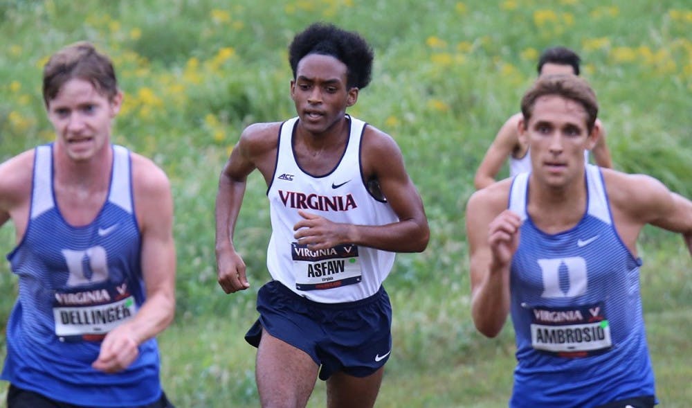 <p>Junior Rohann Asfaw finished in first place during the men's 8K race, leading the Cavalier men to an overall team victory at the Cavalier Classic.</p>