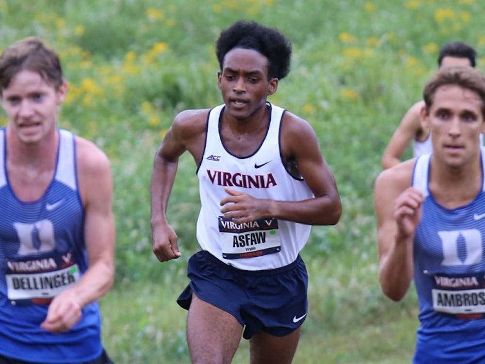 Junior Rohann Asfaw finished in first place during the men's 8K race, leading the Cavalier men to an overall team victory at the Cavalier Classic.