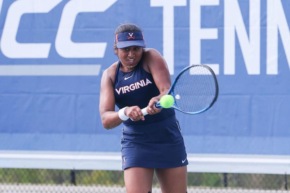 <p>Subhash competing during her time as a Cavalier.</p>