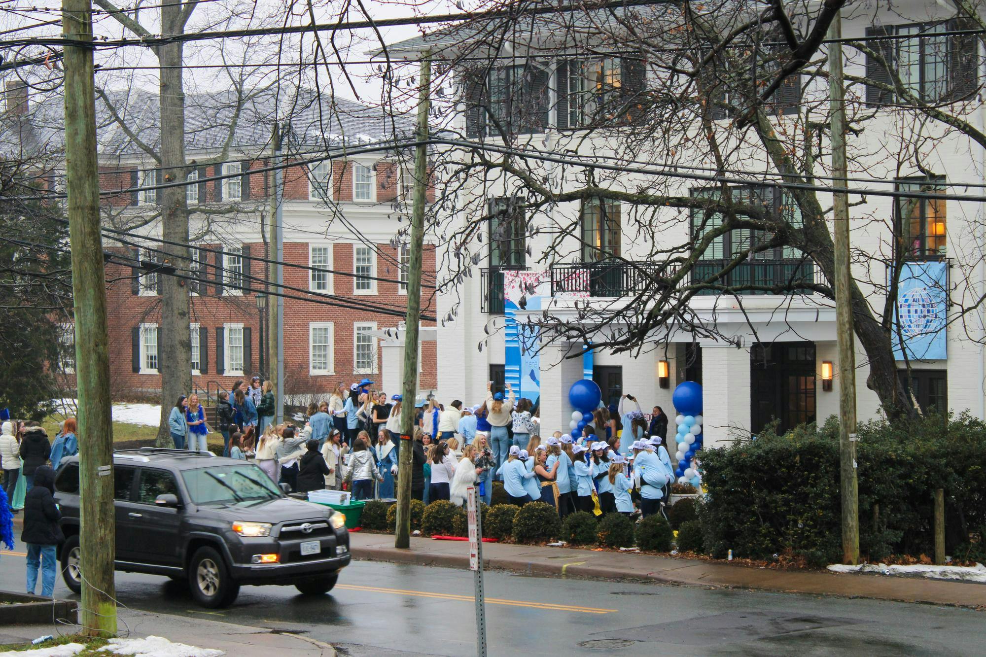 After receiving bids Sunday, new members attended celebrations at the sorority houses where their new sorority sisters welcomed them to the chapter.
