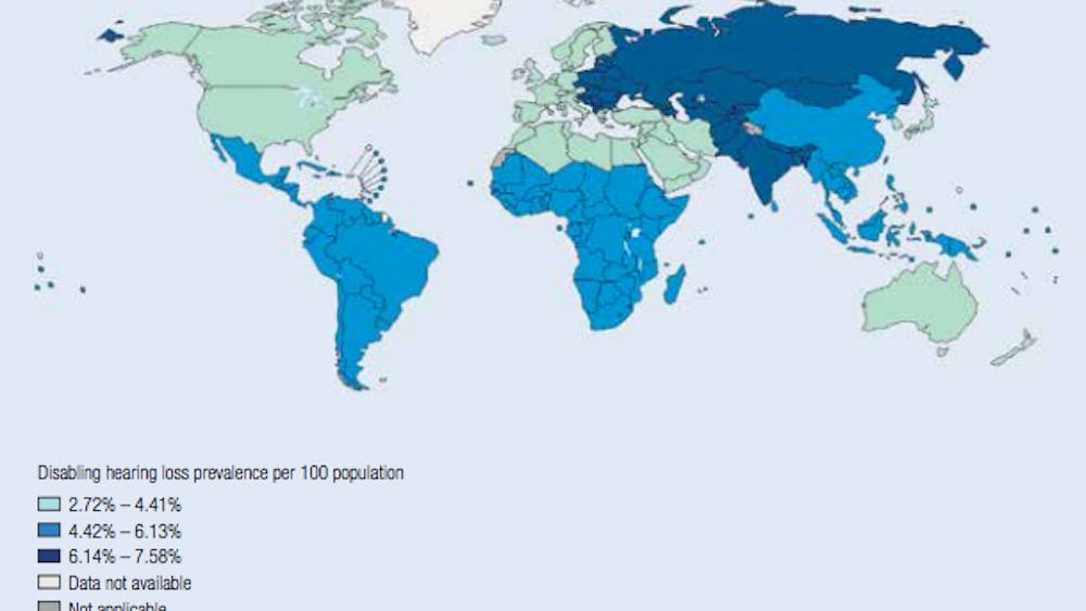 The World Health Organization estimates hearing loss affects 15 percent of the worldwide population.