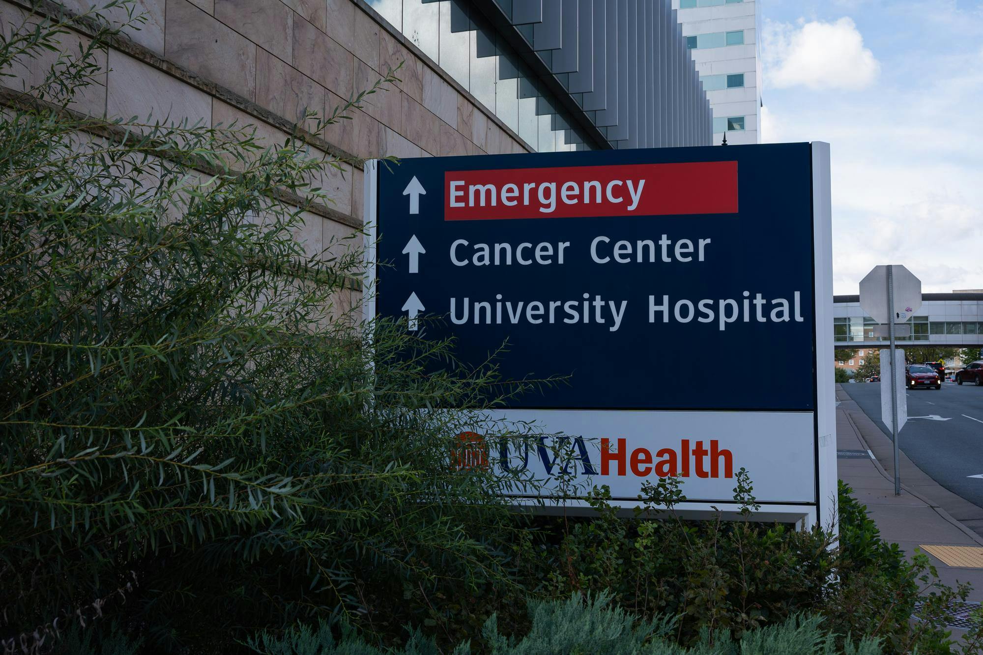 U.Va. Health Emergency Department sign, photographed Sept. 30, 2026.