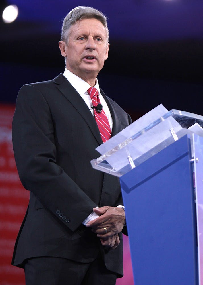 Gary Johnson, the Libertarian candidate, is polling ahead of Trump among University students.&nbsp;