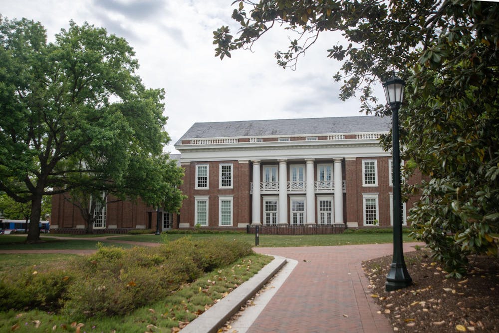 Monroe Hall, photographed May 2.