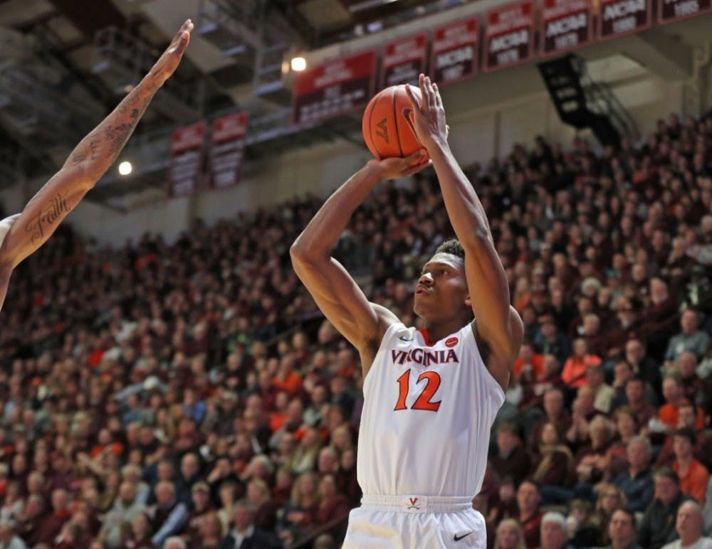 Sophomore guard De'Andre Hunter scored a career-high 26 points on 9-for-11 shooting.