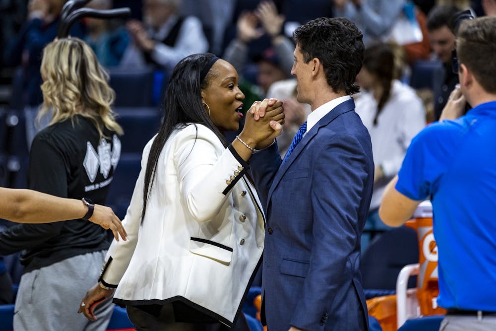 <p>Coach Amaka Agugua-Hamilton has the Cavaliers on an upward trajectory, finishing with a winning record in conference play for the first time since 2016-17.</p>