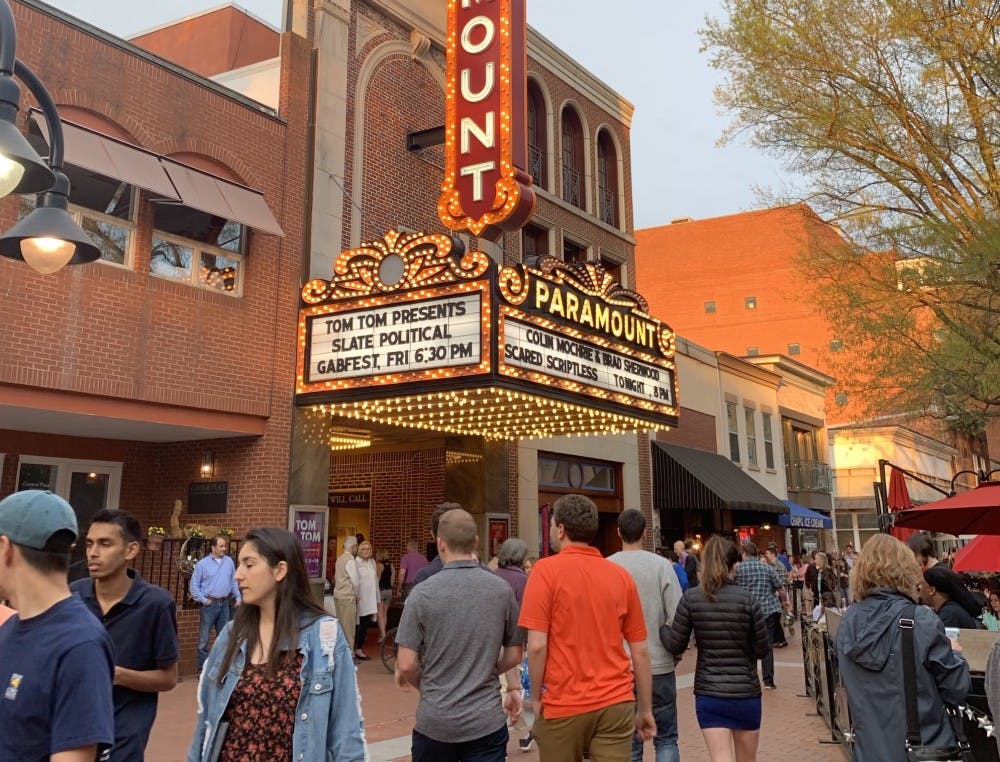 Colin Mochrie and Brad Sherwood performed at the Paramount Theater on Saturday as part of the Tom Tom &nbsp;Festival.&nbsp;