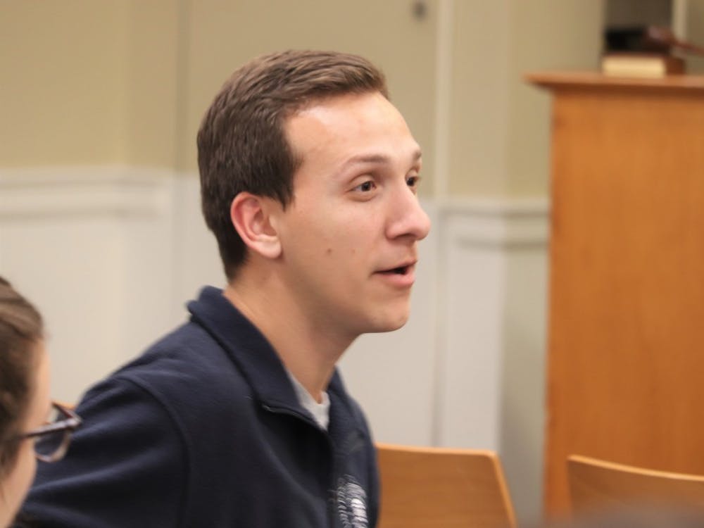 Fourth-year College representative Lukas Pietrzak co-sponsored a bill at the meeting in support of building upon the recent constriction of ramps on the Lawn to make the area more ADA accessible. 