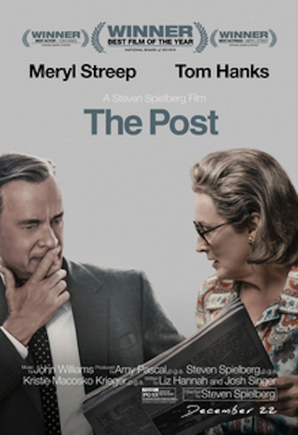 <p>Tom Hanks and Meryl Streep formed an all-star pairing in "The Post."</p>