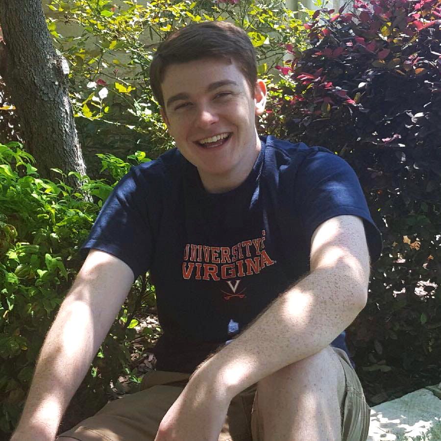 AndyYear: First-yearMajor: Statistics, Economics or MathematicsU.Va. involvement: Cavalier Marching Band, Brown CollegeHometown: Belton, TXIdeal date personality: Funny, smart, a little sarcastic, sports fan, sweet/nice, dog-person, friendlier (I’m quiet and less inclined to talk to someone new)Ideal date activity: “Insert stereotypical thing to do at U.Va.” ‘n chill Deal breakers? Patriots fan, no sense of humor, closed-minded bigotry, Twenty One Pilots fanDescribe a typical weekend: Generally relaxing, doing some work if really necessary, going out at night or reaping the rewards of U.Va./Charlottesville, CMB-life if we have a game, watching NFL on SundayHobbies: Playing trumpet, fantasy football, other TV/movies, listening to good music (Zeppelin or Springsteen especially)What makes you a good catch? I’m generally calm (stoic, chill, etc.) but when you get to know me I can (try to) be a very fun person to hang out with.What makes you a less-than-perfect catch? I have a blunt, deadpan sense of humor and tone that can come off as rude or insensitive to emotions. (I really don’t like that this is attributed to me but it is true and I have really tried to fix it as much as I can.) Also, I’m super quiet.What is your spirit animal? ElephantWhat's your favorite pick-up line? “Are you a magician? Because whenever I look at you, everyone else disappears!”Describe yourself in one sentence: I’m quiet but I’m a really fun person when you get to know me, promise.