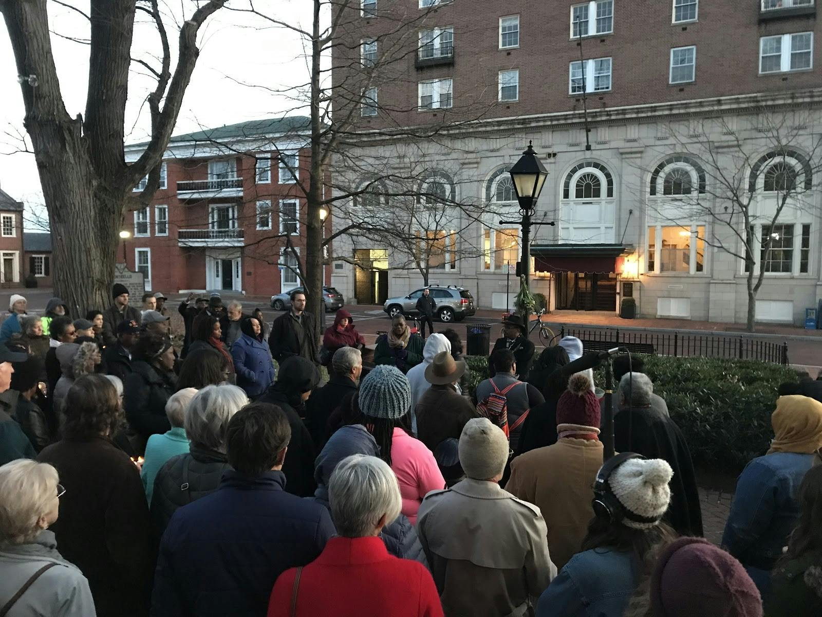 &nbsp;The vigil began and ended on the steps of the courthouse.&nbsp;