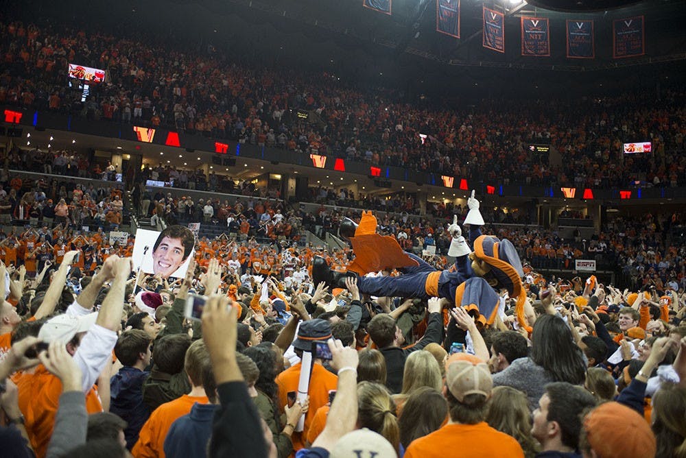 	For columnist Kerry Mitchell, rushing the court after Virginia&#8217;s win against Syracuse was a moment to remember. 