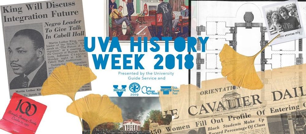 <p>In addition to a dinner discuss on the complex history of the University, U-Guides put up poster displays in important spots on Grounds and gave two tours focusing on the History of African Americans and the History of Women on Grounds.</p>