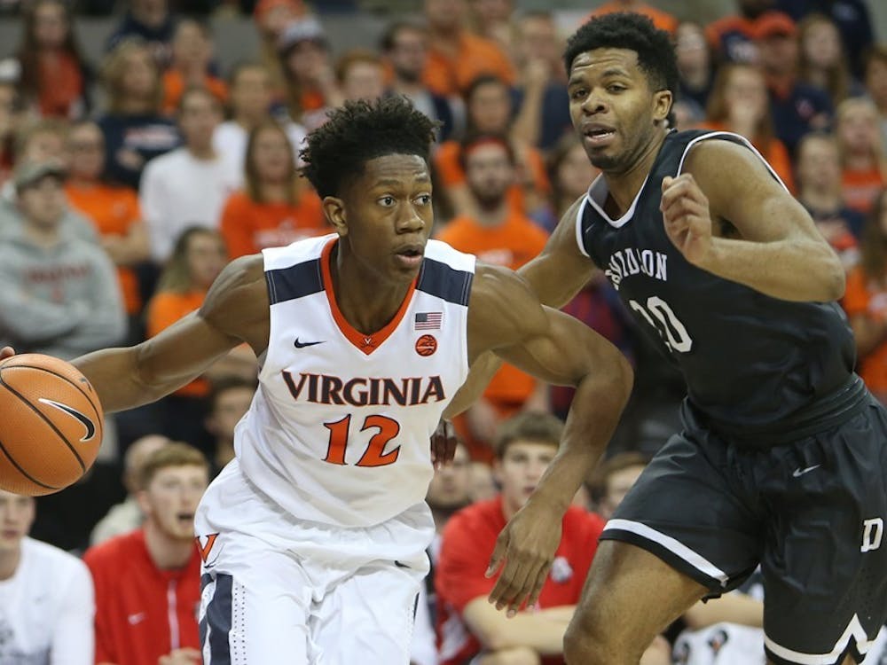 Sophomore guard De'Andre Hunter’s led Virginia to multiple wins in clutch time last season.