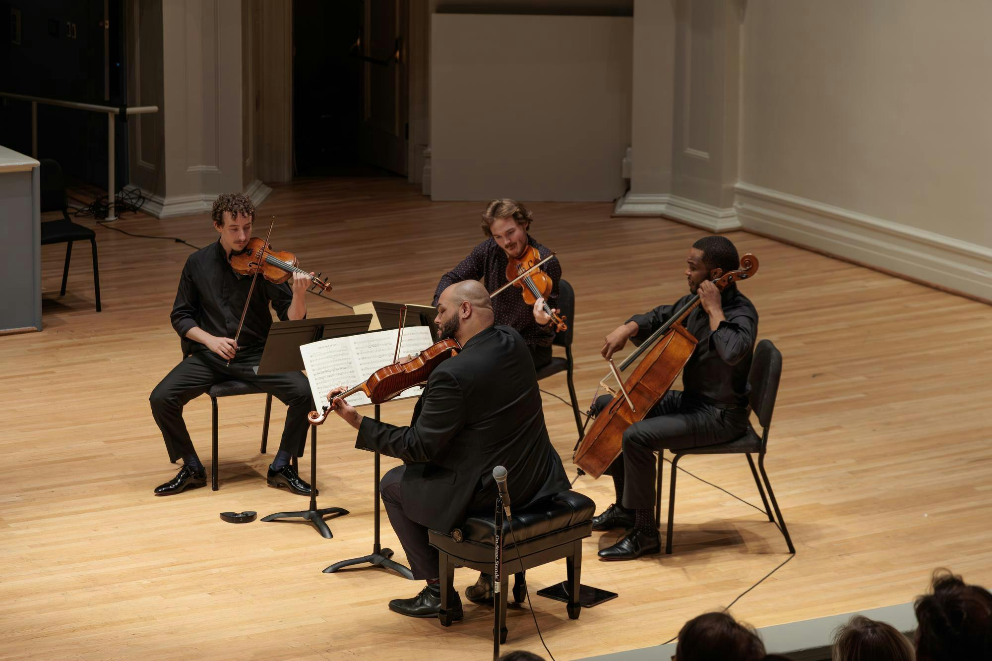 The four musicians — violist Devin Moore, violinists Adrian Steele and Phoenix Avalon and cellist Joshua McClendon — approached each piece with clarity and precision