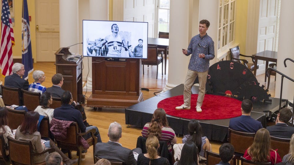First-year College student George Messenger won the TEDxUVA Student Speaker competition in the fall. He modified the winning speech slightly to engage with the “5 Seconds of Courage” theme and explored the similarities between hip-hop and classical poetry.&nbsp;