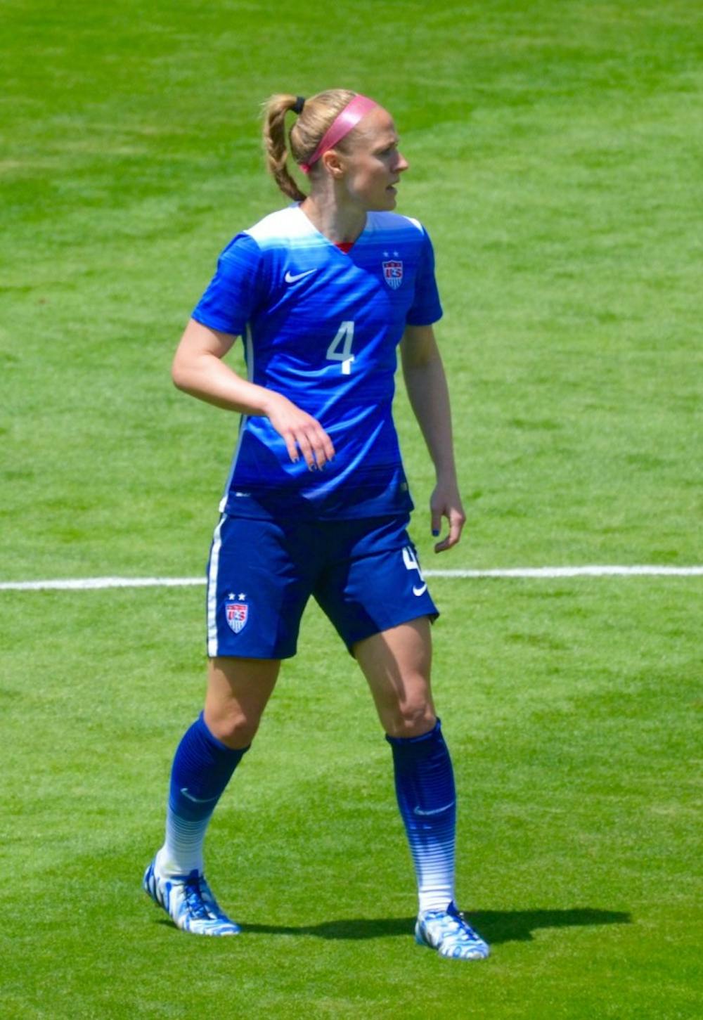 <p>Former Cavalier Becky Sauerbrunn started at center back for U.S. Women's National Team at the 2015 FIFA Women's World Cup. She played every minute of every match for the victorious Americans.</p>