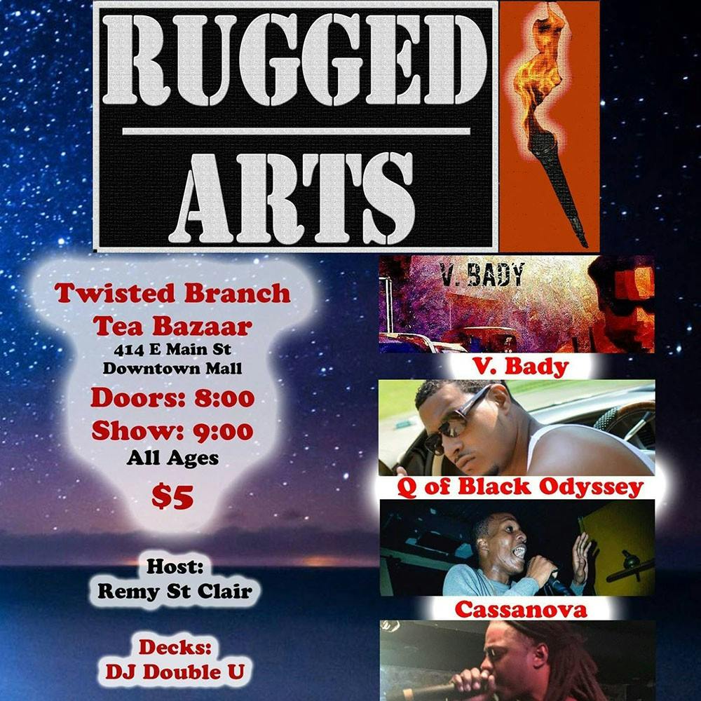 Rugged Arts Hip-Hop Showcase is a Charlottesville collective supporting this local scene with monthly events.