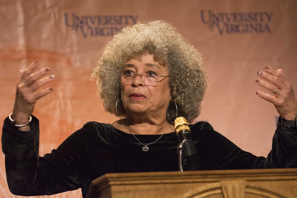 Davis based the majority of her talk on the activist power of women in America and the crucial role of women in various historical and ongoing civil rights struggles.&nbsp;