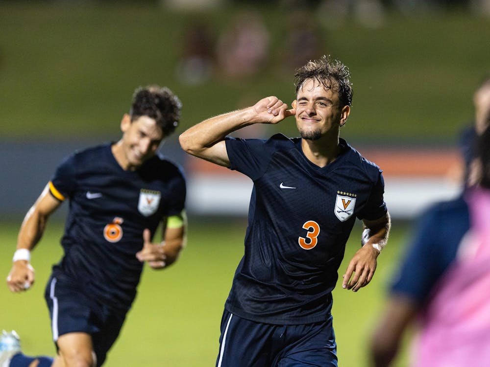 Jesus de Vicente wheels away after sealing the result late in the second half.